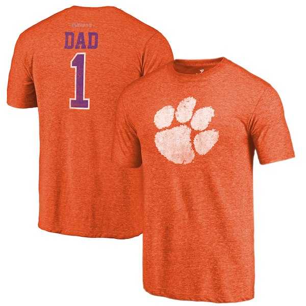 Clemson Tigers Fanatics Branded Orange Greatest Dad Tri Blend T-Shirt,We sell and wholesale Clemson Tigers Fanatics Branded Orange Greatest Dad Tri Blend T-Shirt on line form chian!
